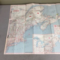 Vintage 1984 AAA Eastern States North Travel Road Map