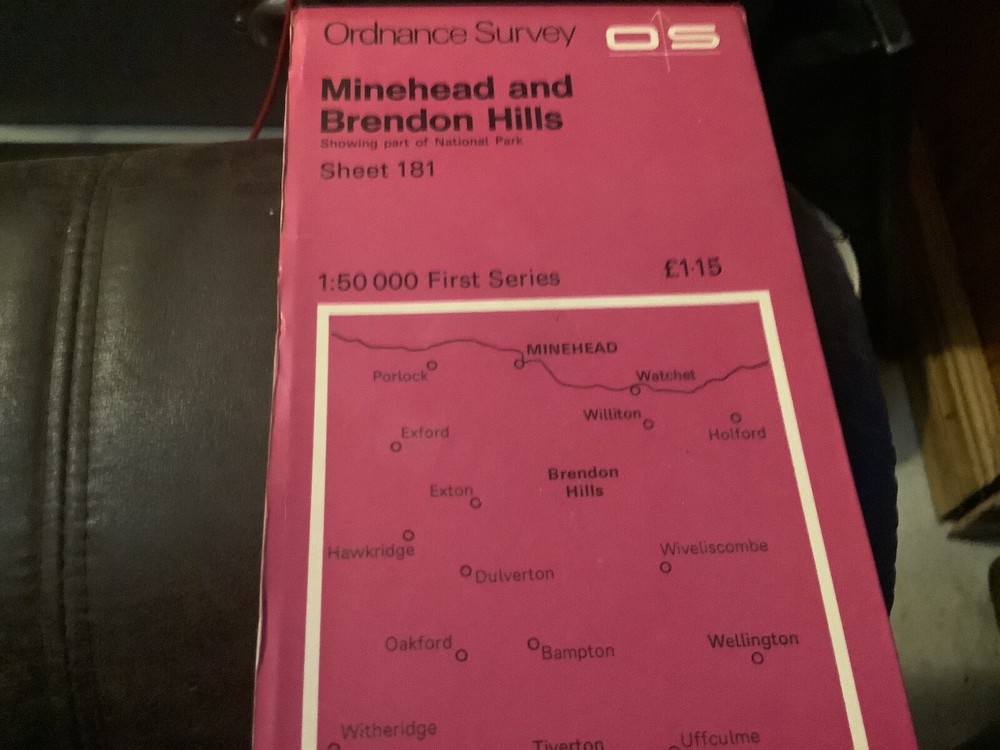 Ordanance Survey Minehead and Brendon Hill 181