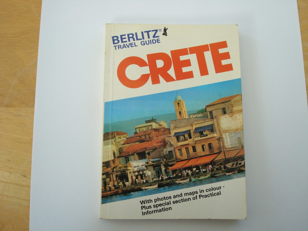 VINTAGE BERLITZ TRAVEL GUIDE CRETE FROM 1982