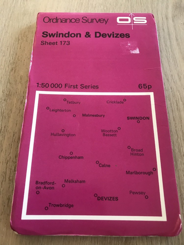 Ordnance Survey Map Sheet 173 – Swindon And Devizes