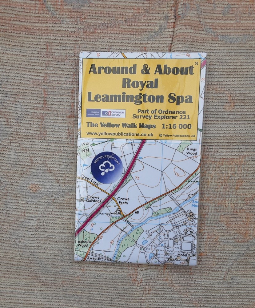 ‘AROUND AND ABOUT’ WALKS MAP – ROYAL LEAMINGTON SPA -YELLOW MAP WALKS – 1:16,000