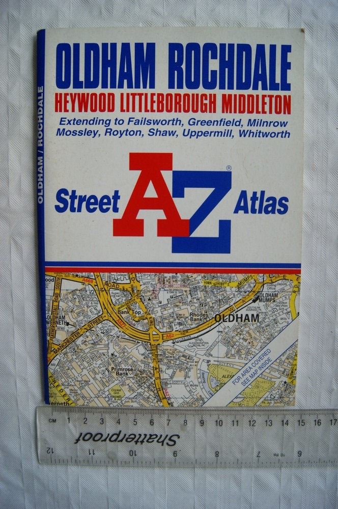 1997 Geographers A-Z Street Atlas – Oldham Rochdale, Heywood, Royton, Edition 1