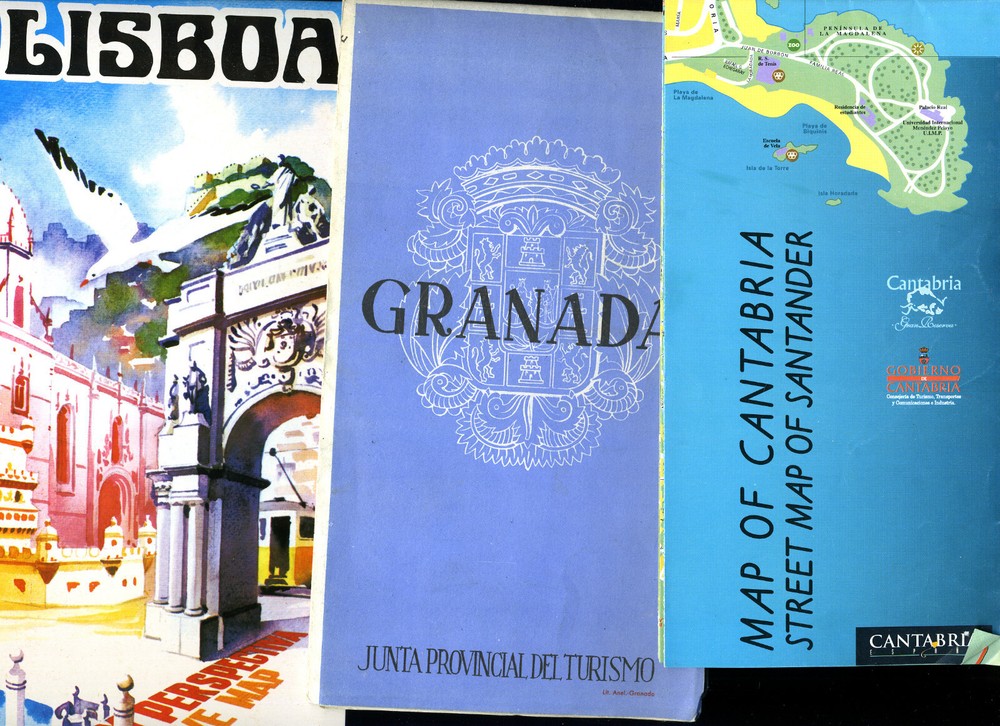 Spain – Santander, Lisbon, Granada Street Plans