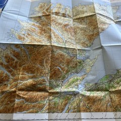 NORTHERN SCOTLAND 1966 paper Ordnance Survey Quarter Inch Map Sheet 3 Black Isle