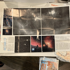 VTG Maps Posters Variety Lot of 78 World Universe Continent Biology Nat Geo READ