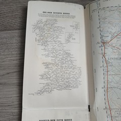 2x Vintage Ordnance Survey New Forest Maps Sheet SU20 Burley SU30 Beaulieu 2.5″