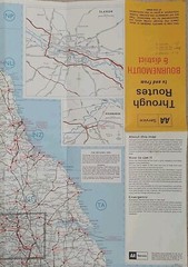 AA Service Map: Throughroutes to and from Bournemouth.