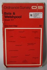 Ordnance Survey One Inch Map – Bala & Welshpool, Sheet 117 – 1967