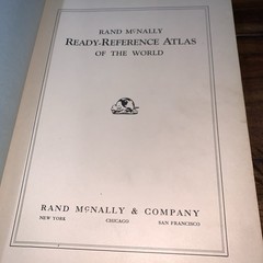 RARE 1936 Rand McNally Ready-Reference Atlas Of The World