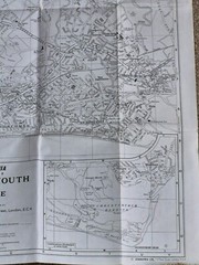 Geographia Detailed Street Map & Street Index Bournemouth & Poole c1968