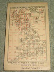 OS Ordnance Survey 1″ New Popular Edition 129 Ludlow – 1947 on paper