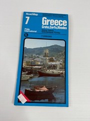 Greece Crete Corfu Rhodes 1977 Vintage Philip Int. Fold Out Paper Road Map 7
