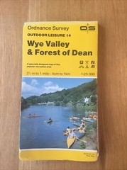 1988 Ordnance Survey Outdoor Leisure Map 14 Wye Valley And Forest Of Dean