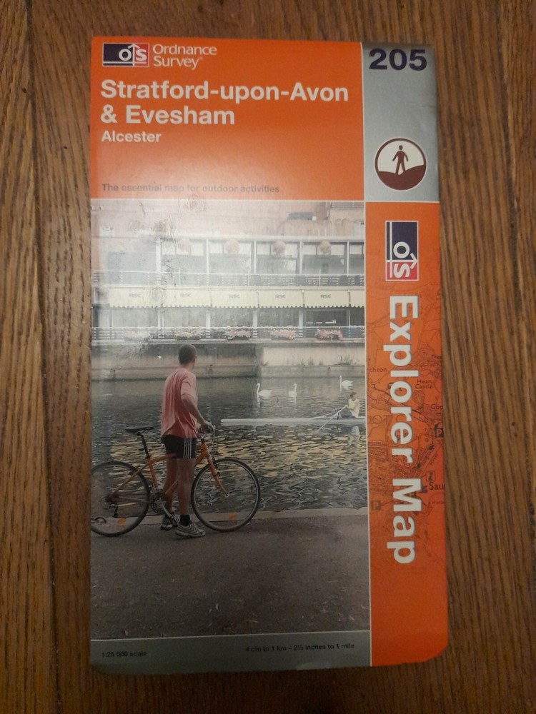 Ordnance Survey Explorer 205 Stratford-upon- Avon & Evesham