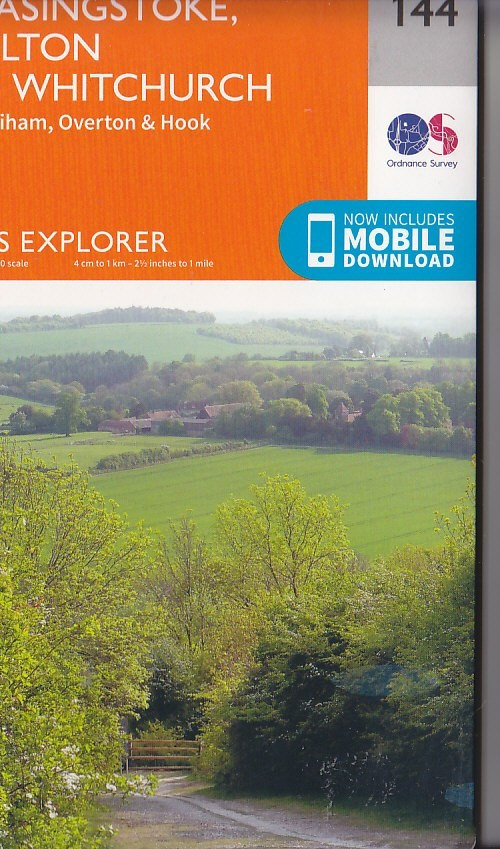 Ordnance Survey Explorer Map 1:25,000 Sheet 144 Basingstoke, Alton (CURRENT ED)