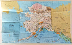 United States Regional Maps Poster National Geo Mag Close Up USA 1970s Classroom