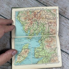 British Isles Pocket Atlas John Bartholomew 1952 Fourteenth Edition Maps Green