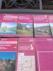 ordnance survey maps Joblot 43 Maps Used