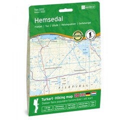 Norway Hemsedal Nordeca Topo map 3022 walking hiking ski tour 1:50K multilingual