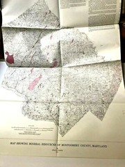 Lot of 3 paper geological maps of Montgomery County Maryland & Kensington USGS