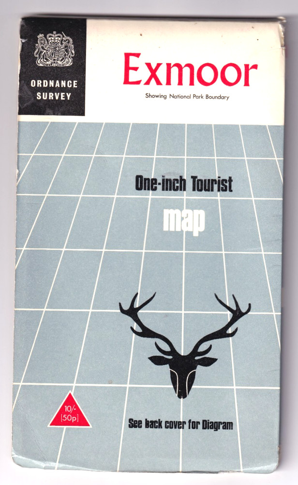 EXMOOR – Ordnance Survey One Inch Tourist Map (vintage)