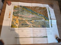 Geological survey map Maidstone Ordinance Survey Solid and Drift Sheet 288 1958