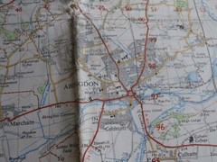 Vintage 1967 Ordnance Survey Seventh Series Map OXFORD & NEWBURY Sheet 158