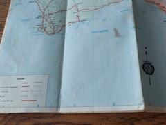Vintage NRMA South East Australia 1988 Fold Out Paper Map GC