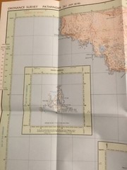 1988 Ordnance Survey Pathfinder Map 261 NM 38/48 Eigg , Muck and Rhum (South)