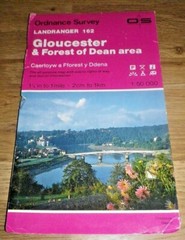 Landranger 162 Ordnance Survey Map 1:50000 Gloucester & Forest of Dean Area