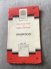 1965 Ordnance Survey Seventh Series One Inch Map 107 Snowdon (incl Colony Bay)