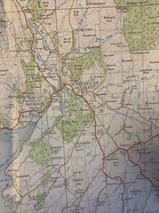 KIRKCUDBRIGHT Ordnance Survey One Inch Map Sheet 80 1963 Wigtown Newton Stewart