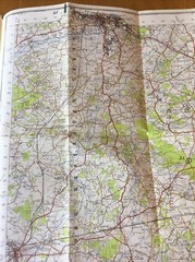 1947 Ordnance Survey One Inch Popular Edition Map 169 Aldershot (incl Farnham )