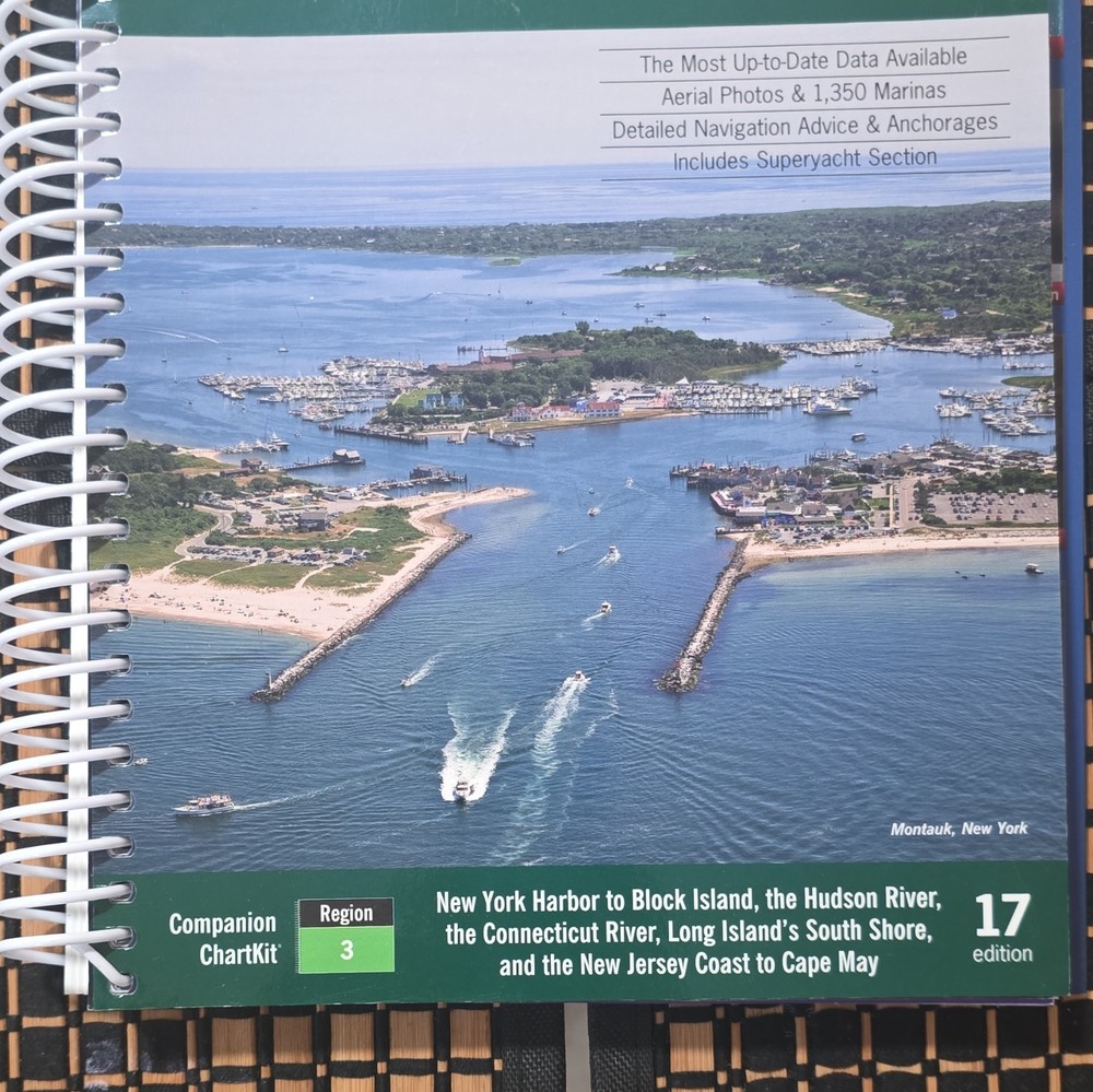 Companion ChartKit Atlas NY Harbor-Long Island Region 3 17th Ed Ring Bound