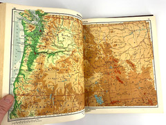 Goode’s School Atlas 1950 Hard Cover Rand McNally (Read Cond re; Covers)