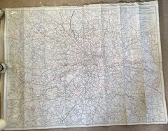 GEOGRAPHERS’ POSTAL DISTRICT MAP OF GREATER LONDON With Street Names c1960