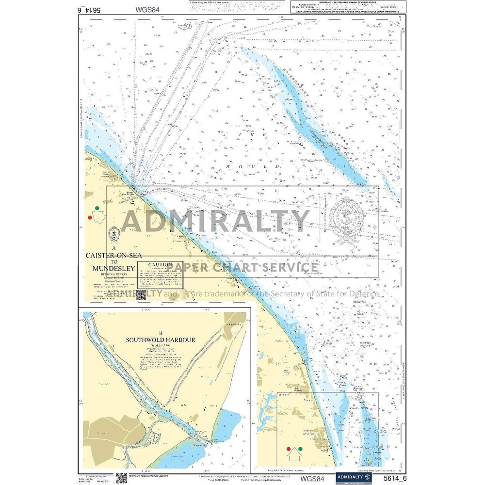 Admiralty Small Craft Chart 5614_6: Caister-On-Sea to Mundesley