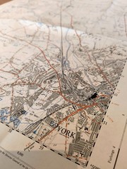 Ordinance Survey map War Office sheet SE55 GSGS 4627 Yorkshire Edition 1 1956