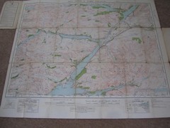 Ordnance Survey Scotland 1″ Popular edn 47 Ben Nevis & Fort William – 1928 cloth