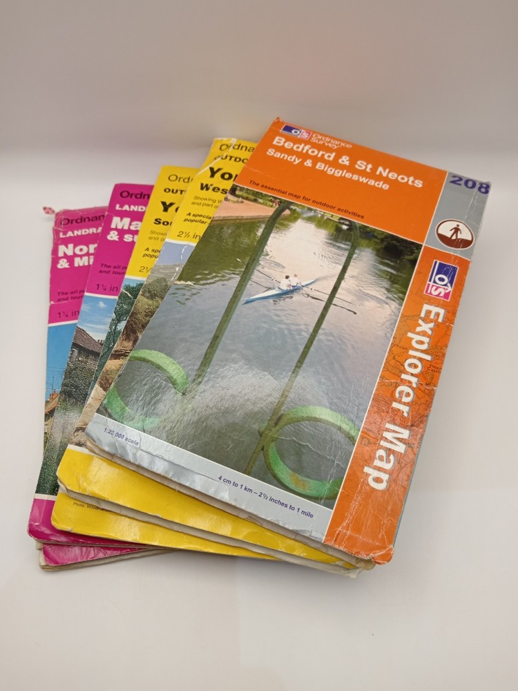 5 X Maps Yorkshire Dales: Southern and Western Areas by Ordnance Survey Bedford