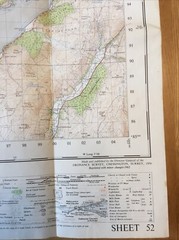 1962 Ordnance Survey One Inch Map 52 Loch Awe (incl Lochgilphead & Luing )