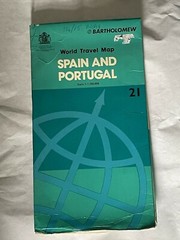 Bartholomew, World Travel Map, Spain & Portugal