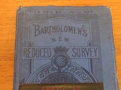 Vintage Bartholomew’s Ordnance Reduced Survey Map Sheet 32 Sussex Cloth Map