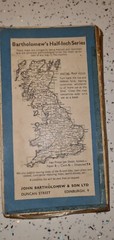 Bartholomew Pembroke Map Blue Cover 1930s Ordenance Map