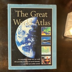 The Great World Atlas Illustrated Hardcover by William R. Mead, English