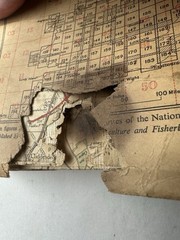 2 x Vintage Ordnance Survey One Inch Maps Hereford & Aldershot 1940 & 1952