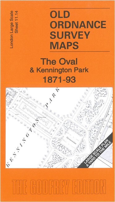 The Oval & Kennington Park 1871-93 London Large Scale 11.14 by Alan Godfrey