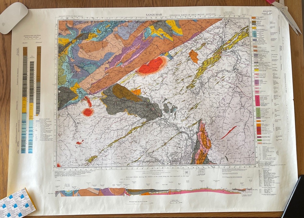 Geological Survey Of Great Britain Scotland Sanquhar Sheet 15 1951