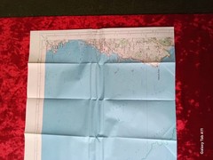 Vintage 1965 IGN France Map Île d’Ouessant Pointe de St-Mathieu Carte 0317