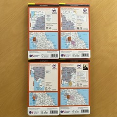 THE ENGLISH LAKES 4 5 6 7 DISTRICT SET OL EXPLORER ORDNANCE SURVEY MAPS OS LOT